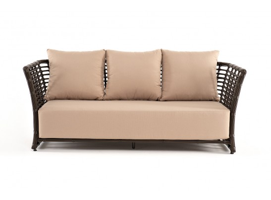 "Валенсия" диван из искусственного ротанга трехместный, цвет бронзовый в Каменске-Уральском