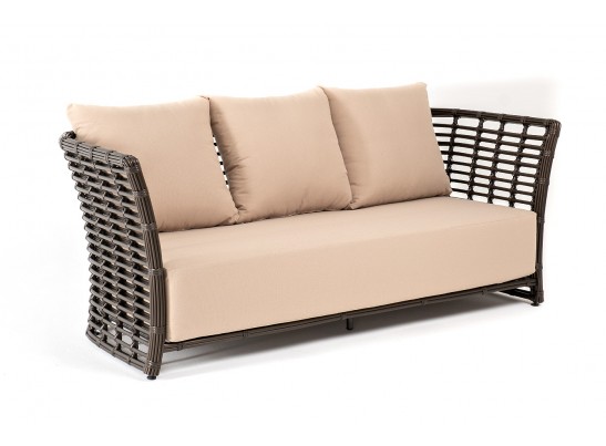 "Валенсия" диван из искусственного ротанга трехместный, цвет бронзовый в Каменске-Уральском