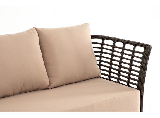 "Валенсия" диван из искусственного ротанга трехместный, цвет бронзовый в Каменске-Уральском