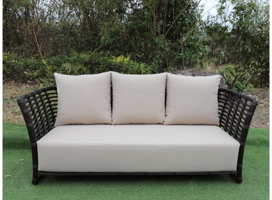 "Валенсия" диван из искусственного ротанга трехместный, цвет бронзовый в Каменске-Уральском