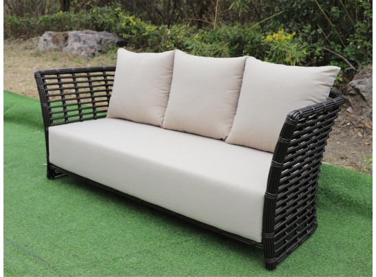 "Валенсия" диван из искусственного ротанга трехместный, цвет бронзовый в Каменске-Уральском