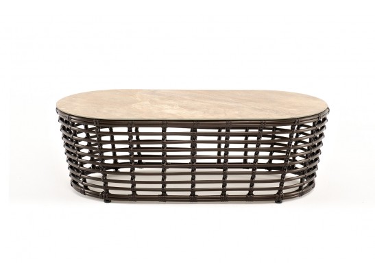 "Валенсия" журнальный столик из искусственного ротанга, цвет бронзовый в Каменске-Уральском