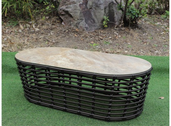 "Валенсия" журнальный столик из искусственного ротанга, цвет бронзовый в Каменске-Уральском