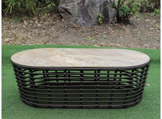 "Валенсия" журнальный столик из искусственного ротанга, цвет бронзовый в Каменске-Уральском