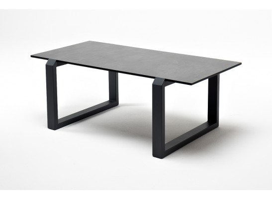 "Варадеро" журнальный стол из HPL 110х60 H43, каркас алюминий темно-серый (RAL 7024), цвет столешницы "серый гранит" в Каменске-Уральском