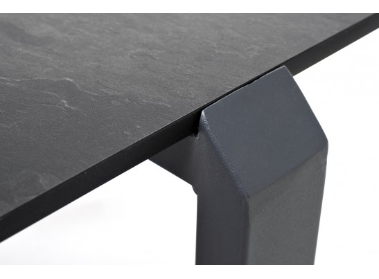 "Варадеро" журнальный стол из HPL 110х60 H43, каркас алюминий темно-серый (RAL 7024), цвет столешницы "серый гранит" в Каменске-Уральском