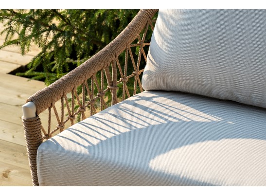 "Венеция" лаунж-зона из искусственного ротанга, цвет соломенный в Каменске-Уральском