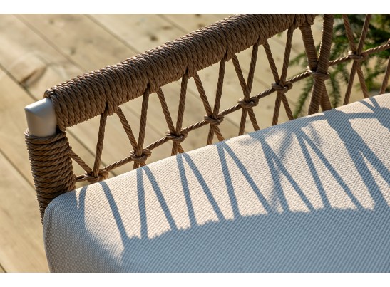 "Венеция" лаунж-зона из искусственного ротанга, цвет соломенный в Каменске-Уральском