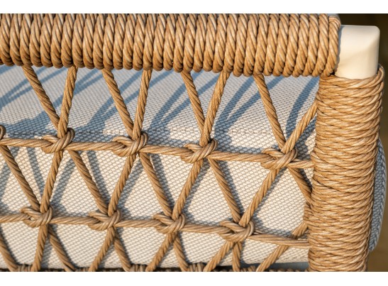 "Венеция" лаунж-зона из искусственного ротанга, цвет соломенный в Каменске-Уральском