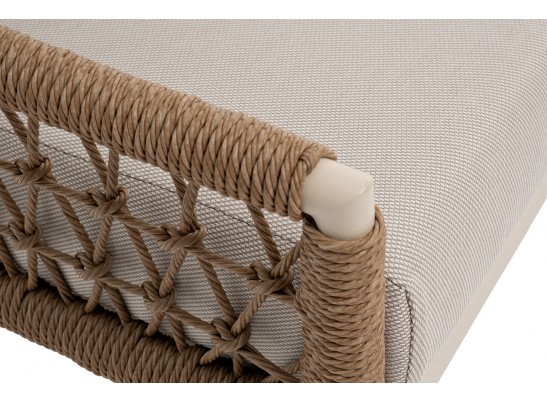 "Венеция" лаунж-зона из искусственного ротанга, цвет соломенный в Каменске-Уральском