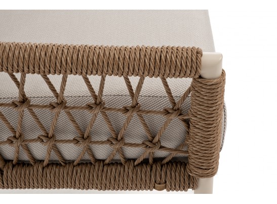 "Венеция" лаунж-зона из искусственного ротанга, цвет соломенный в Каменске-Уральском