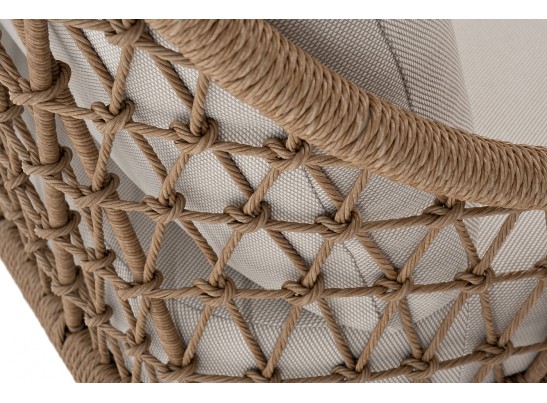 "Венеция" лаунж-зона из искусственного ротанга, цвет соломенный в Каменске-Уральском