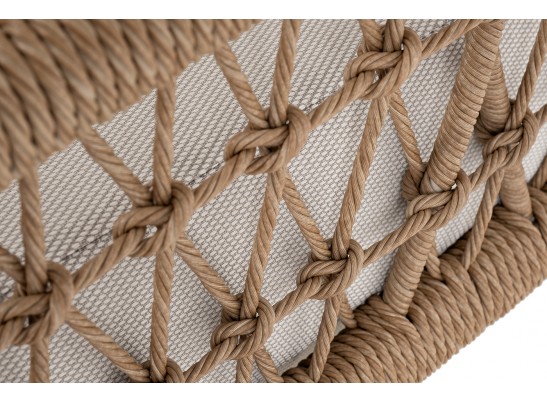 "Венеция" лаунж-зона из искусственного ротанга, цвет соломенный в Каменске-Уральском