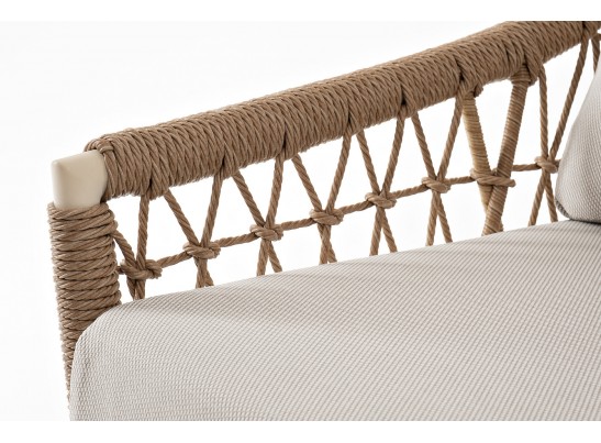 "Венеция" лаунж-зона из искусственного ротанга, цвет соломенный в Каменске-Уральском