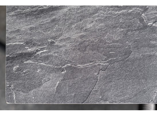 "Венето" обеденный стол из HPL 160х80см, цвет "серый гранит", каркас черный в Каменске-Уральском