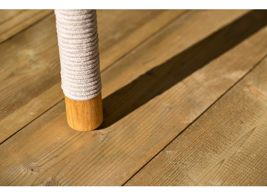 "Верона" лаунж-зона 5-местная плетеная из роупа (веревки), каркас алюминиевый белый, роуп бежевый в Каменске-Уральском