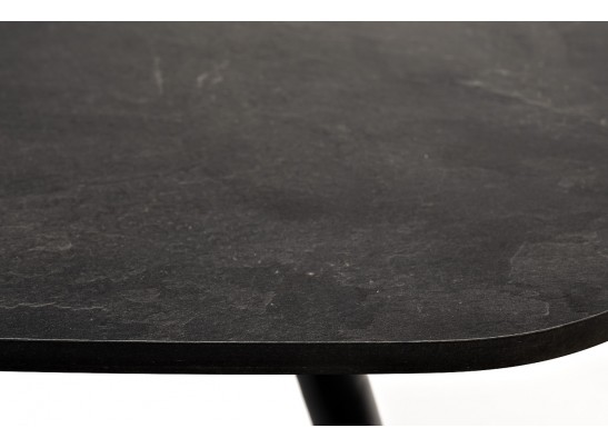 "Верона" журнальный стол из HPL 120х65, H40, каркас черный муар, цвет столешницы "серый гранит" в Каменске-Уральском