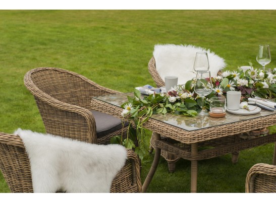 "Эспрессо" обеденная группа плетеная, цвет соломенный в Каменске-Уральском