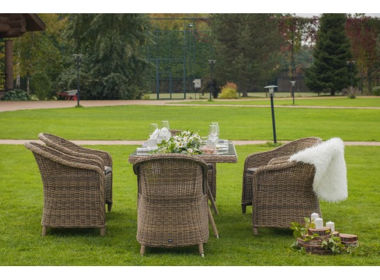 "Эспрессо" обеденная группа плетеная, цвет соломенный в Каменске-Уральском