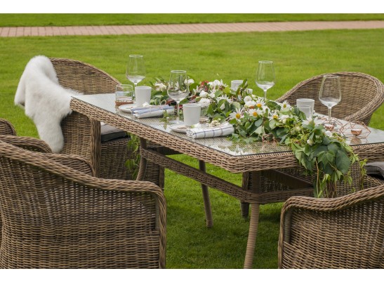 "Эспрессо" обеденная группа плетеная, цвет соломенный в Каменске-Уральском