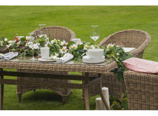 "Эспрессо" обеденная группа плетеная, цвет соломенный в Каменске-Уральском