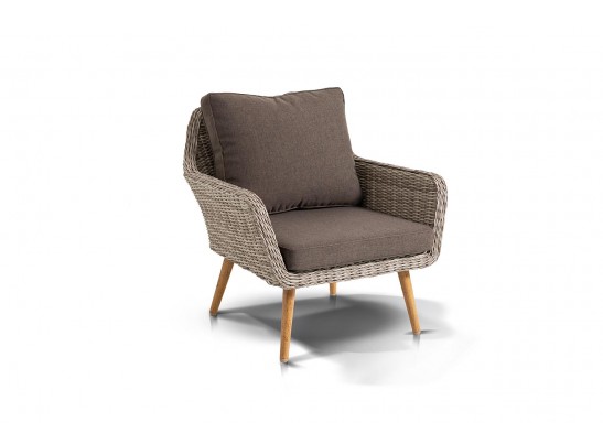 "Прованс" кресло из искусственного ротанга, цвет бежевый в Каменске-Уральском