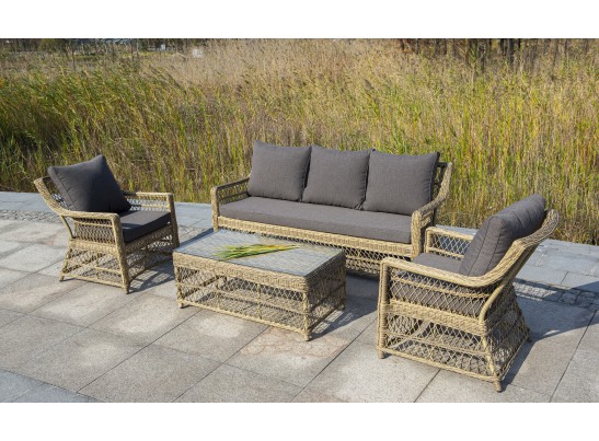 "Гранд Латте" стол журнальный из искусственного ротанга, цвет соломенный в Каменске-Уральском