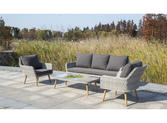 "Прованс" кресло из искусственного ротанга, цвет бежевый в Каменске-Уральском