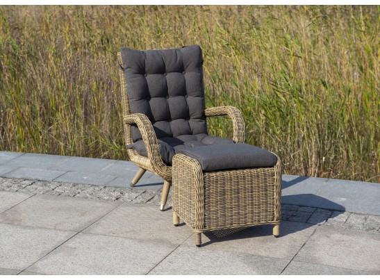 "Толедо" кресло плетеное с подушками, цвет соломенный в Каменске-Уральском