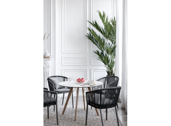 "Франческо" обеденная группа на 4 персоны, цвет темно-серый в Каменске-Уральском