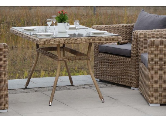 "Аффогато" обеденная группа из искусственного ротанга, цвет соломенный в Каменске-Уральском