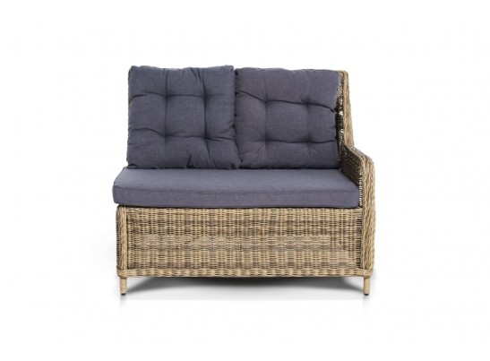 "Бергамо" плетеный левый модуль дивана, цвет соломенный в Каменске-Уральском