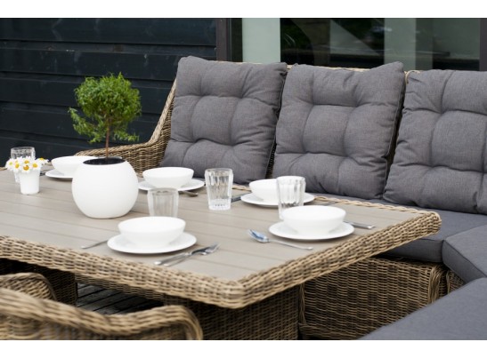 "Бергамо" плетеный правый модуль дивана, цвет соломенный в Каменске-Уральском