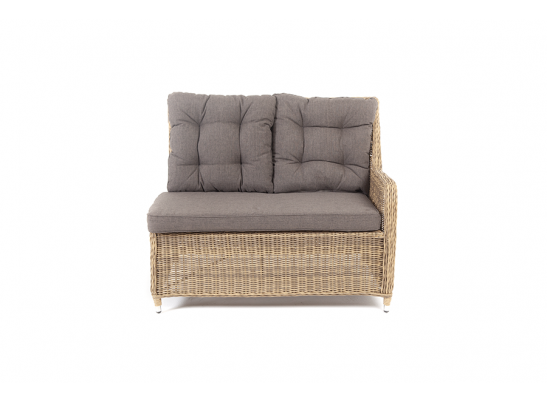 "Бергамо" плетеный левый модуль дивана, цвет соломенный в Каменске-Уральском