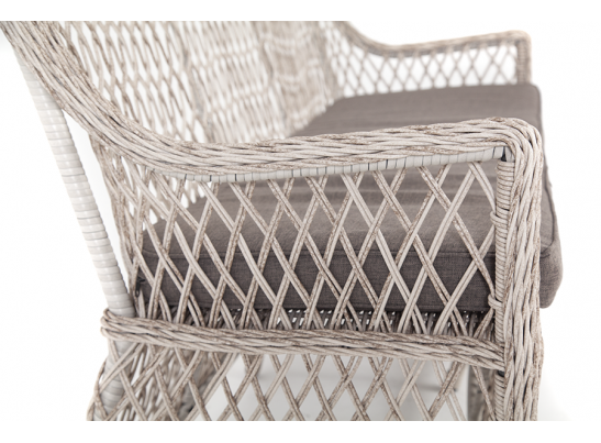 "Латте" диван двухместный из искусственного ротанга, цвет бежевый в Каменске-Уральском