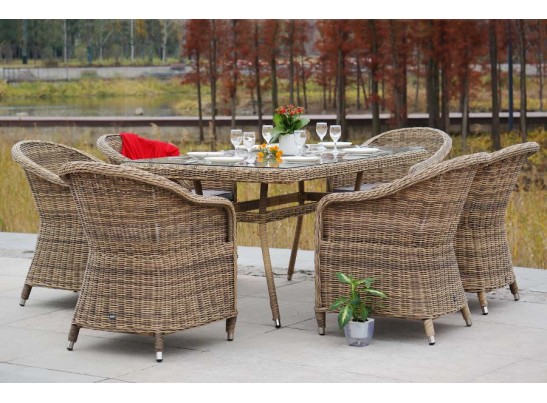 "Эспрессо" обеденная группа плетеная, цвет соломенный в Каменске-Уральском