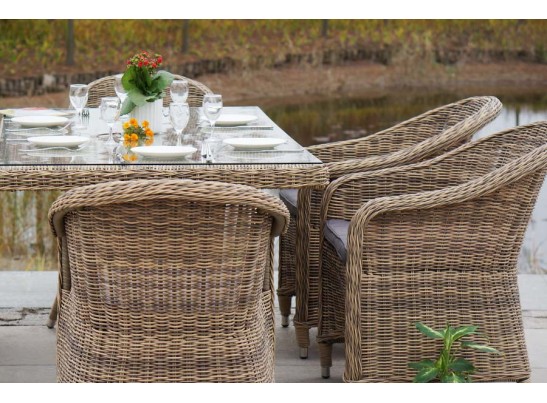 "Эспрессо" обеденная группа плетеная, цвет соломенный в Каменске-Уральском