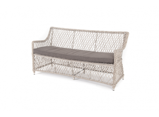 "Латте" диван двухместный из искусственного ротанга, цвет бежевый в Каменске-Уральском