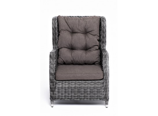 "Форио" кресло раскладное плетеное, цвет графит в Каменске-Уральском