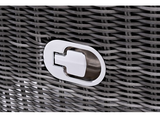 "Форио" кресло раскладное плетеное, цвет графит в Каменске-Уральском