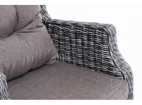 "Форио" кресло раскладное плетеное, цвет графит в Каменске-Уральском