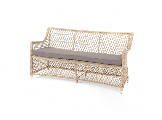 "Латте" диван двухместный из искусственного ротанга, цвет соломенный в Каменске-Уральском