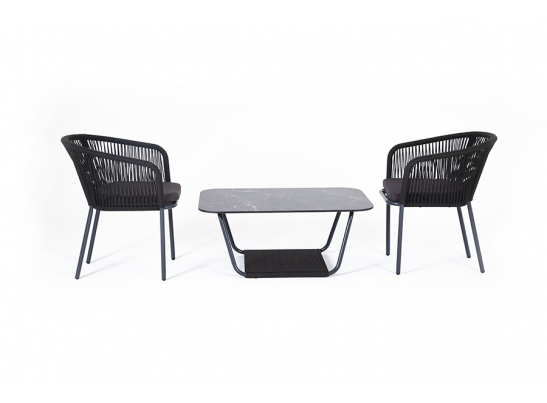 "Марсель" кофейный набор плетеный, цвет темно-серый в Каменске-Уральском