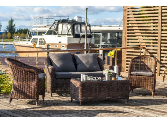 "Кон Панна С" лаунж зона из искусственного ротанга, цвет коричневый в Каменске-Уральском