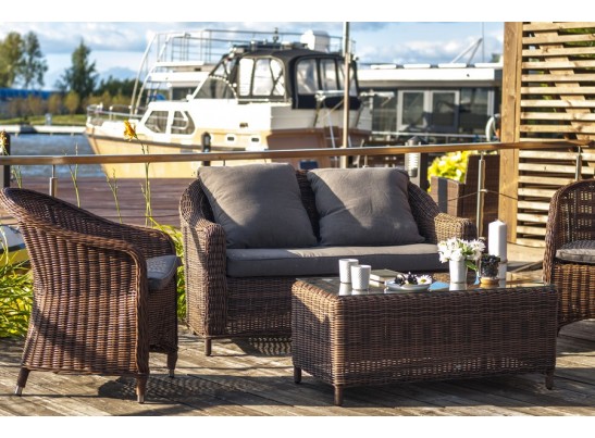 "Кон Панна С" лаунж зона из искусственного ротанга, цвет коричневый в Каменске-Уральском