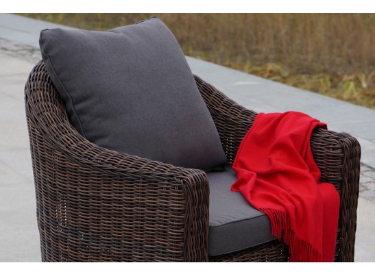 "Кон Панна" кресло из искусственного ротанга, цвет коричневый в Каменске-Уральском