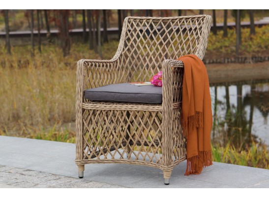 "Латте" обеденная группа плетеная, цвет соломенный в Каменске-Уральском