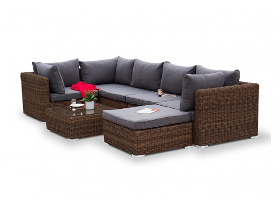 "Лунго" журнальный столик плетеный, цвет коричневый в Каменске-Уральском