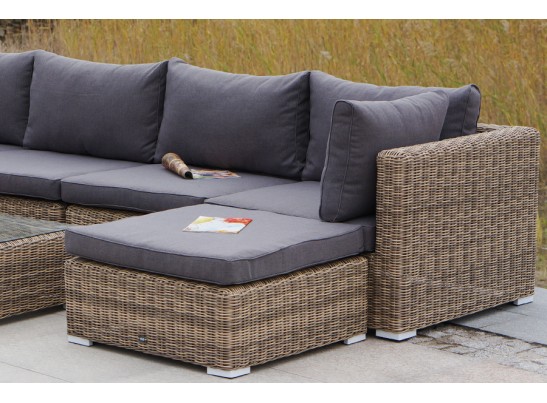 "Лунго" трансформирующаяся лаунж-зона из искусственного ротанга, цвет соломенный в Каменске-Уральском