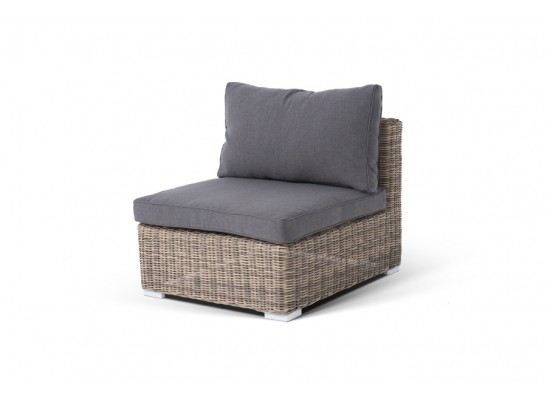 "Лунго" трансформирующийся диван из искусственного ротанга, цвет соломенный в Каменске-Уральском